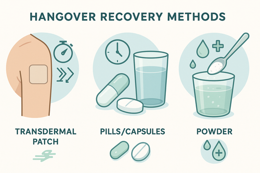 Patch vs. Pills vs. Powders: What’s the Best Hangover Recovery Option?