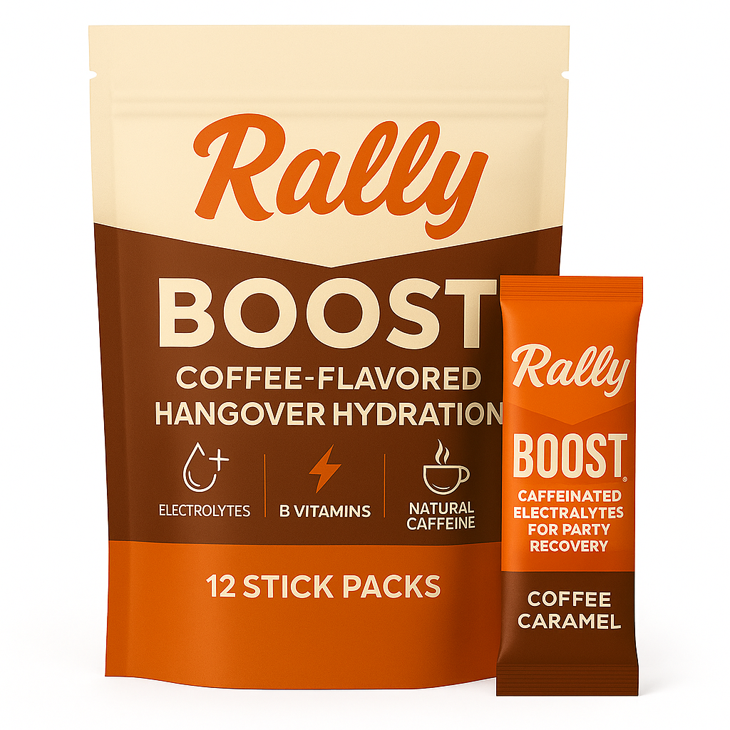 Rally Boost™ — Coffee-Flavored Hangover Hydration