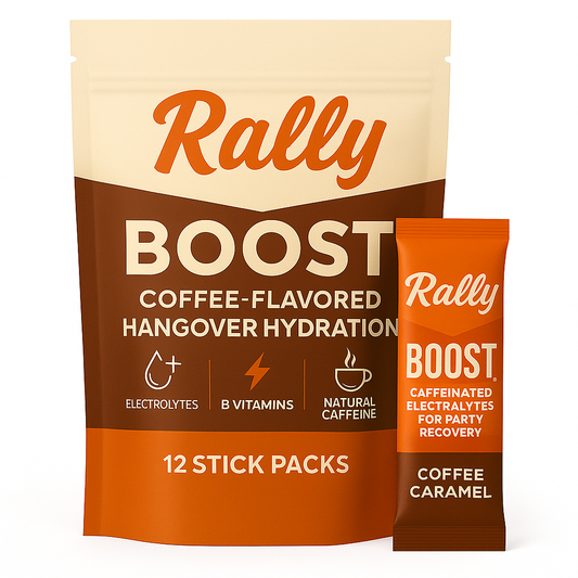 Rally Boost™ — Coffee-Flavored Hangover Hydration